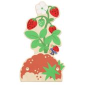 Strawberry Bush Interactive Wooden Play Wall Decoration by HABA, 149867