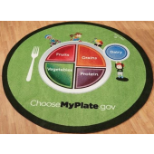 My Plate Designer Round Carpet by Playscapes, 30-CR-MYP