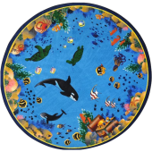 Seascape Designer Round Carpet by Playscapes, 30-CR-OSS