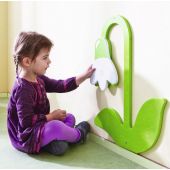 Snowdrop Flower, Wooden Playwall Decoration by HABA, 121083. W 16 ½" x H 19 ½". 