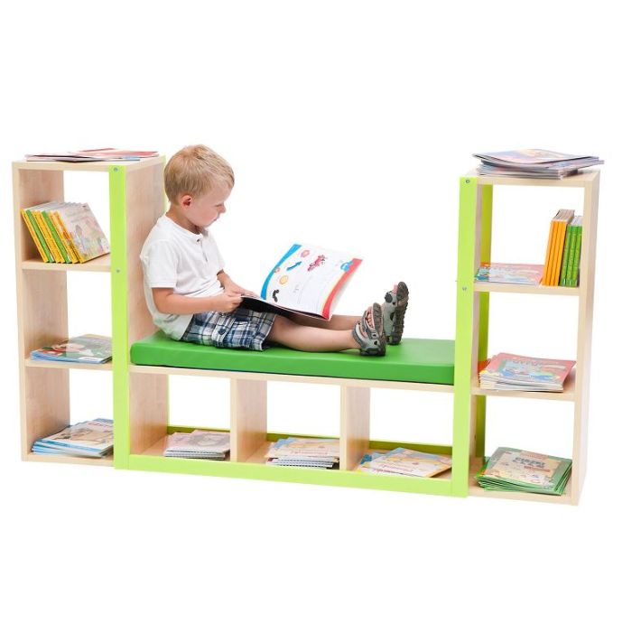 Bookcase w/Bench & Panels by NOVUM, 6512355EX